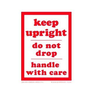 Keep Upright, Do Not Drop, Handle with Care Labels, 3" X 4", scl 605, 500 Per Roll 