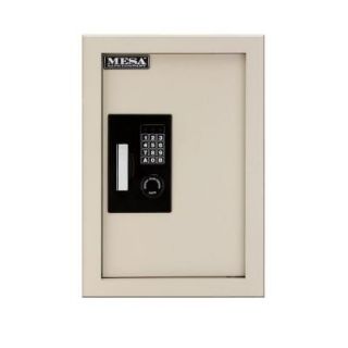 MESA 0.3 0.7 cu. ft. All Steel Adjustable Wall Safe with Electronic Lock in Cream MAWS2113ECSD