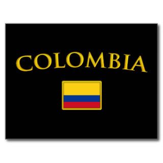 Golden Colombia Postcard