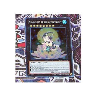 NUMH EN034 NUMBER 87 QUEEN OF THE NIGHT from Number Hunters booster series   1st Edition Brand New Super Rare Holographic YuGiOh Card (w/ protecive Top loader & 1st class shipping w/ tracking) Toys & Games