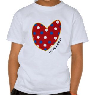 Patriotic Heart kids fun t shirt
