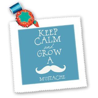 qs_130668_4 PS Creations   Keep Calm and Grow a Mustache blue and white hipster retro   Quilt Squares   12x12 inch quilt square