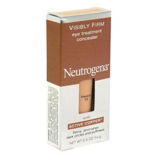Neutrogena Visibly Firm Eye Treatment Concealer with Active Copper, Medium 03   .5 oz  Concealers Makeup  Beauty