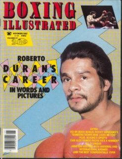 BOXING ILLUSTRATED Roberto Duran Rocky Graziano Alex Ramos ++ 11 1982 Entertainment Collectibles
