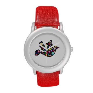Floral Dove of flowers Watch