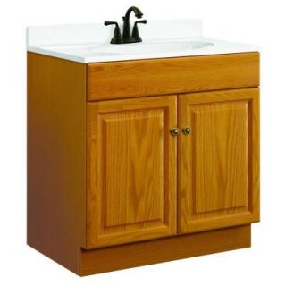 Design House Claremont 30 in. W x 21 in. D Vanity Cabinet Only Unassembled in Honey Oak 533471
