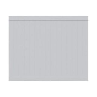 Pro Series 6 ft. x 8 ft. Vinyl Anaheim Seacoast Grey Privacy Fence Panel   Unassembled 153569