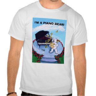 Piano Bears T Shirt for Kids