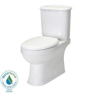 Foremost Aden 2 Piece 1.28 GPF Comfort Height Elongated HET Toilet in White with Seat TL 20PA HET EW