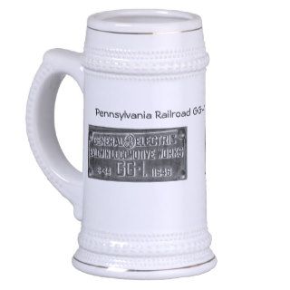 Pennsylvania Railroad GG 1 #4800 Builders Plate Coffee Mugs