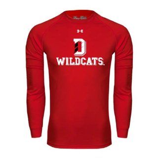Davidson Under Armour Red Long Sleeve Tech Tee 'Wildcats w/D on Top'  Sports Fan T Shirts  Sports & Outdoors