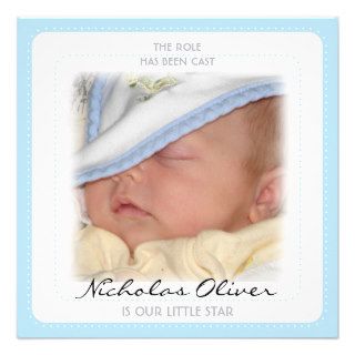 Little Star Baby Announcement Boy