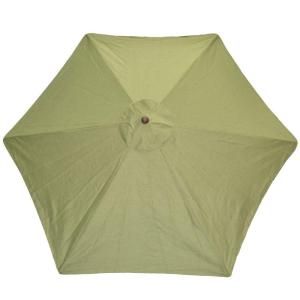 Plantation Patterns 9 ft. Patio Umbrella in Green Textured DISCONTINUED 9938 01458200