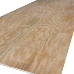 15/32 in. x 4 ft. x 8 ft. Southern Yellow Loblolly Pine 3 Ply Rated Sheathing 166073