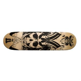 samurai skull board skateboard deck