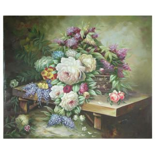 Hand Painted Table Floral Bouquet Canvas Art (China) Wall Hangings