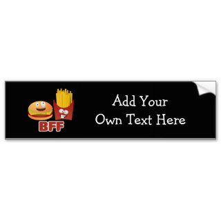 Burger And Fries Best Friends Forever Bumper Stickers