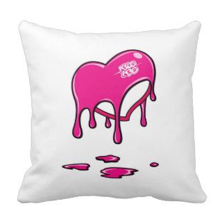 Able Abe Studios PAINTED HEART THROW PILLOW