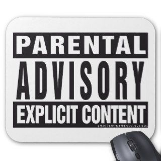 Parental Advisory Explicit content Mouse Pads