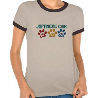 JAPANESE CHIN Mom Paw Print 1 Shirts