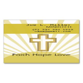 Christian Jesus Church  Cross Business Cards