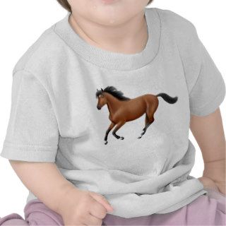 Galloping Bay Horse Infant T Shirt