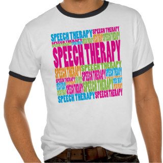 Colorful Speech Therapy T Shirts