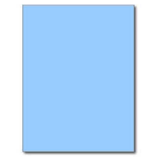 Plain Light Blue Background. Post Cards