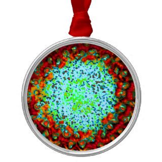 Cool Organic Energy Explosion Abstract Christmas Tree Ornament