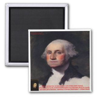 Gilbert Stuart & George Washington Gifts & Cards Fridge Magnets