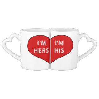 His and Hers Coffee Mug Set Lovers Mugs
