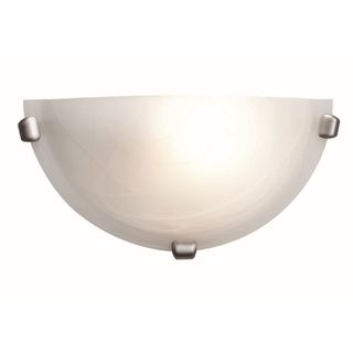 Access Mona 1 light Brushed Steel Wall Sconce Access Sconces & Vanities