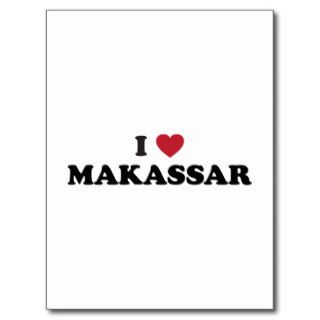 I Heart Makassar Indonesia Postcard