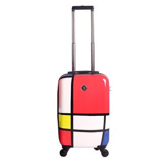 Neocover Primary Color Block 20 inch Carry on Hardside Spinner Upright Suitcase Neocover Carry On Uprights