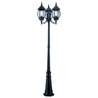 Acclaim Lighting Chateau Collection 3 Head Matte Black Surface Mount Outdoor Post Combination 5179BK