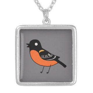 Baltimore Oriole Necklace