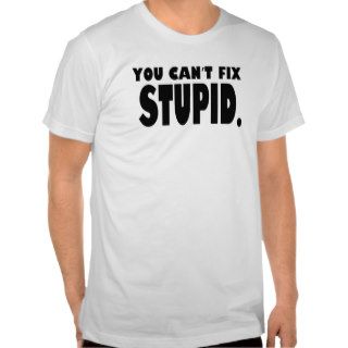 You can't fix stupid t shirt