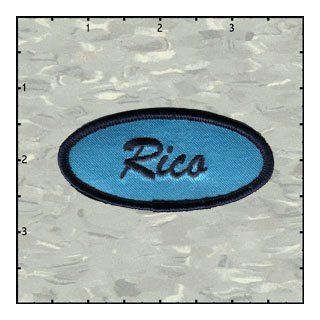 Name Tag Rico Embroidered Iron On Badge Applique Patch FD