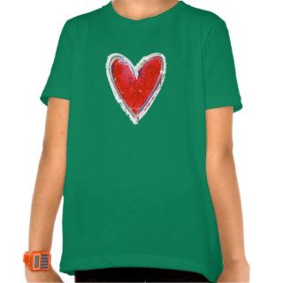 Girls "Just Love" Green T T shirts
