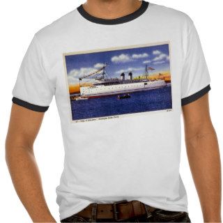 City of Petoskey, Michigan State Ferry Tee Shirt