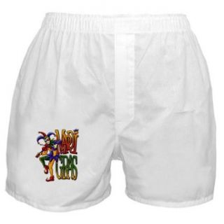 Artsmith, Inc. Boxer Short (Shorts) Mardi Gras Joker with Fiddle Novelty Boxer Shorts Clothing