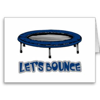 Lets Bounce Trampoline Greeting Cards