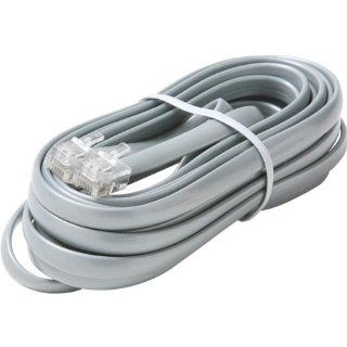 7' Silver 6C Data Cable Straight Wired For Data Applications  Voip Telephone Adapters  Electronics