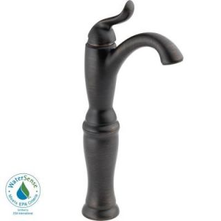 Delta Linden Single Hole 1 Handle High Arc Bathroom Faucet in Venetian Bronze 794 RB DST