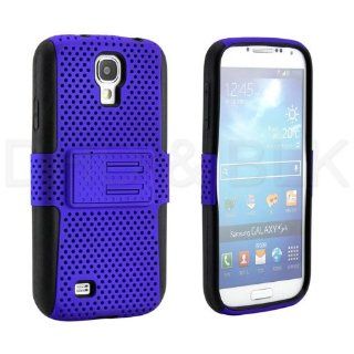 Blue RUGGED HEAVY DUTY IMPACT CASE BELT HOLSTER STAND FOR Samsung Galaxy S 4 IV i9500 Cell Phones & Accessories
