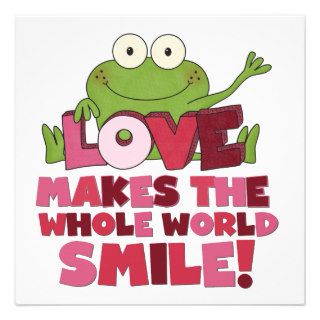 Frog Love Smiles Announcements