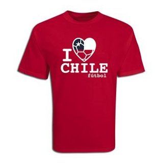 I Heart Chile Soccer T Shirt Clothing