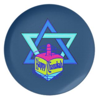Hanukkah Star of David Party Plate