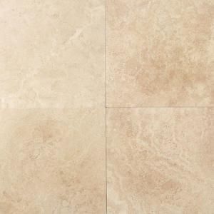 Daltile Travertine Mediterranean Ivory 12 in. x 12 in. Natural Stone Floor and Wall Tile (10 sq. ft. / case) T73012121U