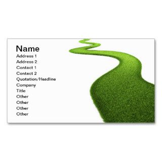 Field Of Fresh Green Grass Business Card Templates